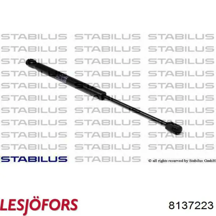 Compre 8137223 Lesjofors Amortecedor de vidro de porta-malas (de 3ª/5ª porta traseira (de tampa de alcapão)