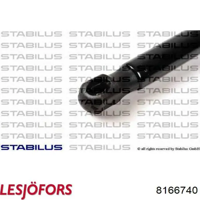 Compre 8166740 Lesjofors Amortecedor de tampa de porta-malas (de 3ª/5ª porta traseira)