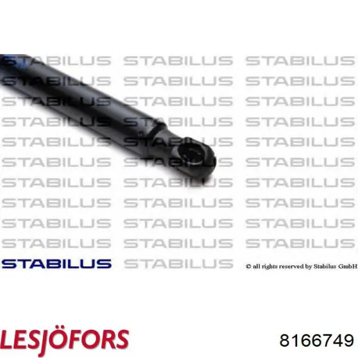 Compre 8166749 Lesjofors Amortecedor de tampa de porta-malas (de 3ª/5ª porta traseira)