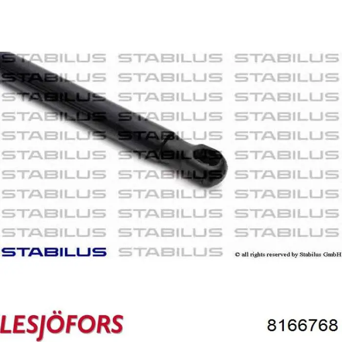 Amortecedor de tampa de porta-malas (de 3ª/5ª porta traseira) Lesjofors 8166768 preço, a partir de 13,21 USD