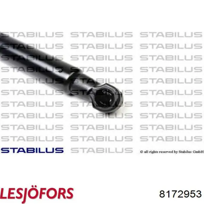 Amortecedor de tampa de porta-malas (de 3ª/5ª porta traseira) Lesjofors 8172953 preço, a partir de 18,79 USD
