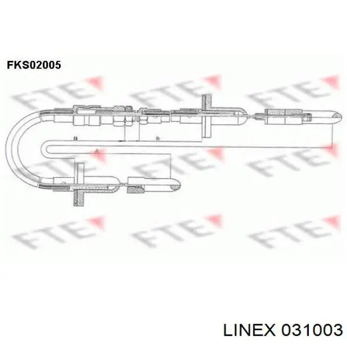 031003 Linex Cabo de embraiagem