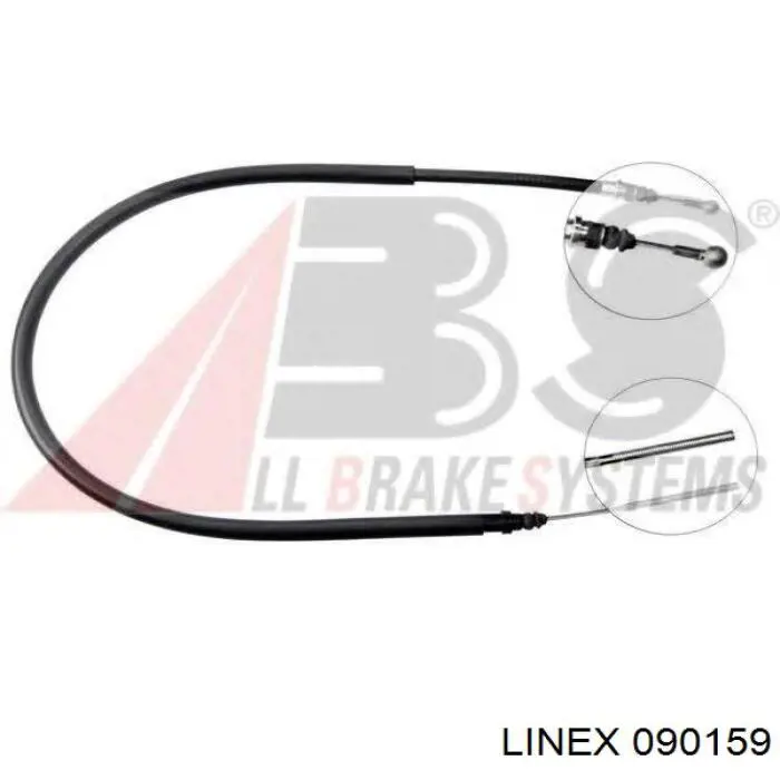 Cabo do freio de estacionamento traseiro esquerdo Linex 090159 preço, a partir de 24,79 USD