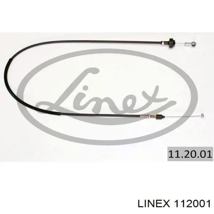 112001 Linex Cabo/pedal de gás (de acelerador)