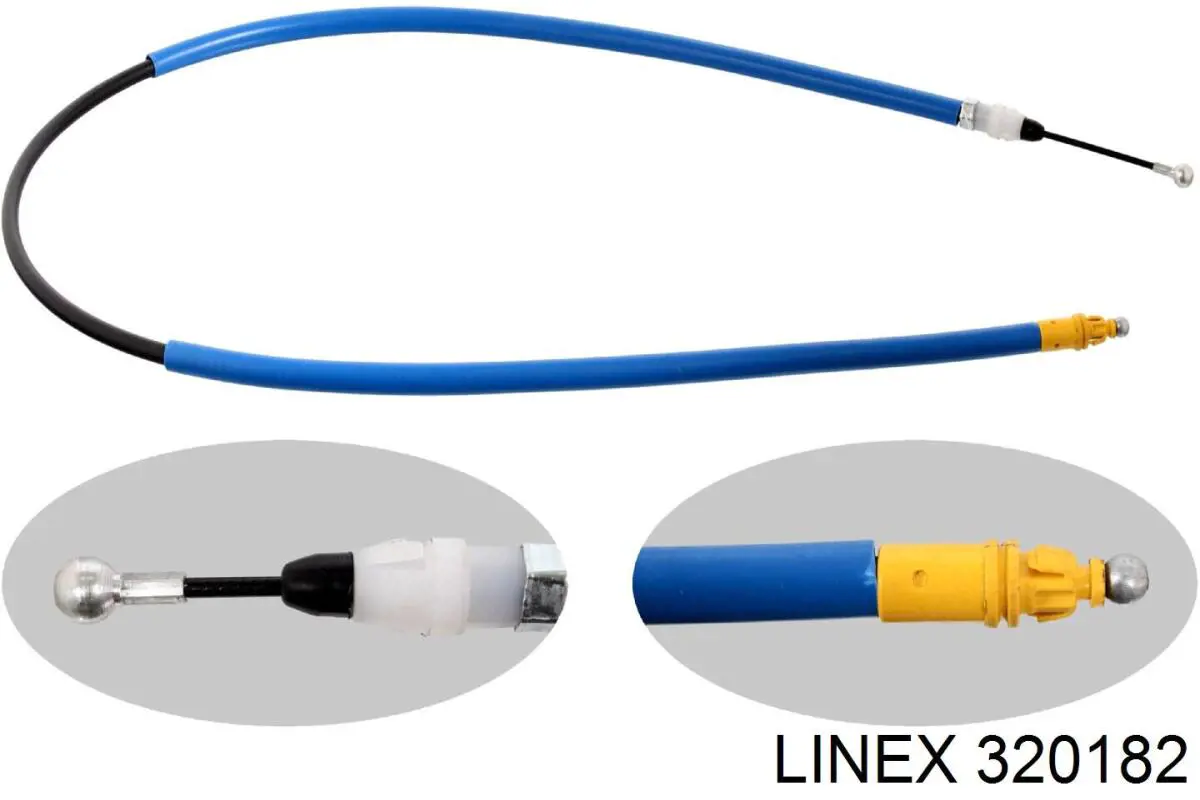 Cabo do freio de estacionamento traseiro direito Linex 320182 preço, a partir de 14,34 USD