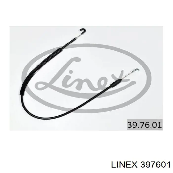 397601 Linex Cabo (pedal) de abertura do fecho da porta dianteira