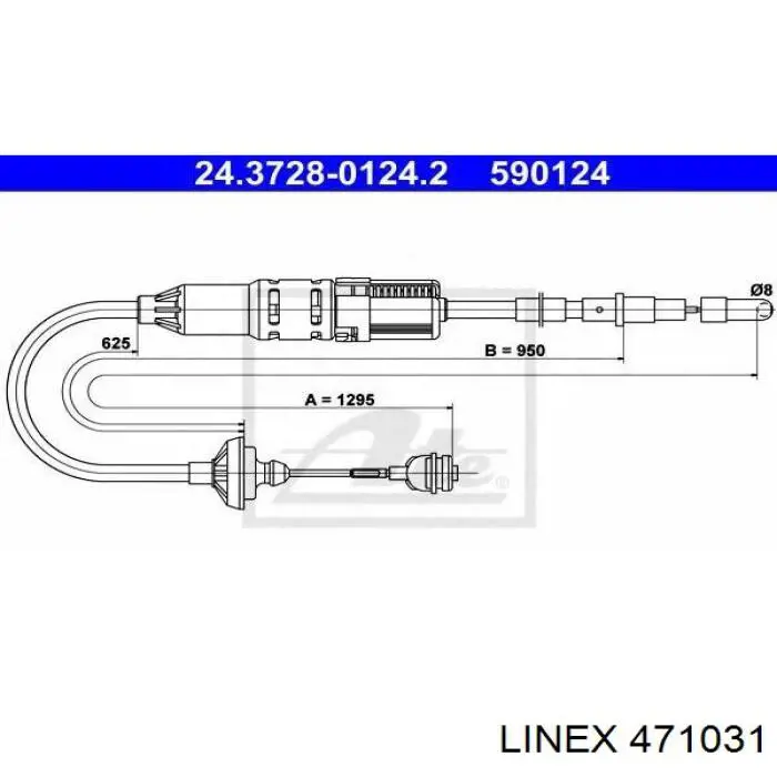 Cabo de embraiagem Linex 471031 preço, a partir de 27,21 USD