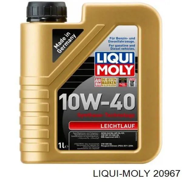 Óleo para motor Liqui Moly 20967 preço, a partir de 18,39 USD