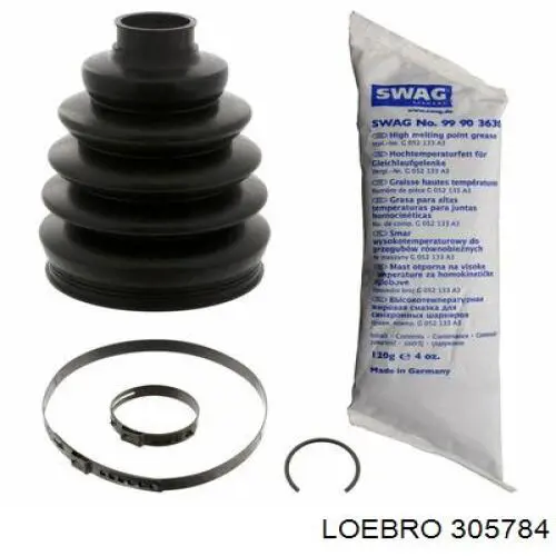 305784 Loebro Bota de proteção externa de junta homocinética do semieixo dianteiro