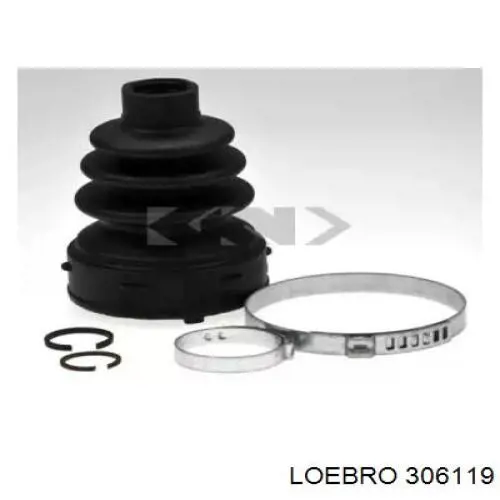 11159 Metalcaucho Bota de proteção interna esquerda de junta homocinética do semieixo dianteiro