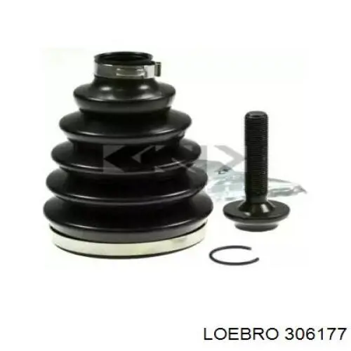 306177 Loebro Bota de proteção externa de junta homocinética do semieixo dianteiro