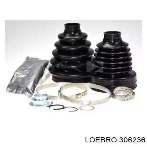 Bota de proteção externa de junta homocinética do semieixo dianteiro Loebro 306236 preço, a partir de 23,52 USD