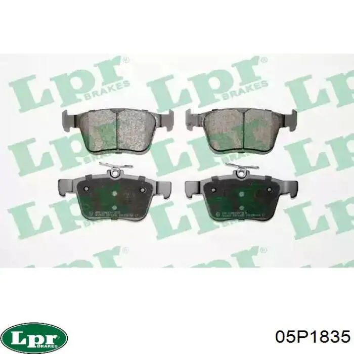 Sapatas do freio traseiras de disco LPR 05P1835 preço, a partir de 26,55 USD
