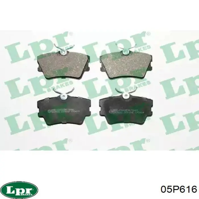 Sapatas do freio traseiras de disco LPR 05P616 preço, a partir de 27,47 USD
