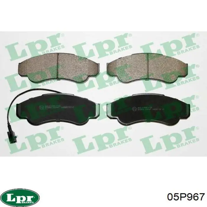 Sapatas do freio dianteiras de disco LPR 05P967 preço, a partir de 47,87 USD