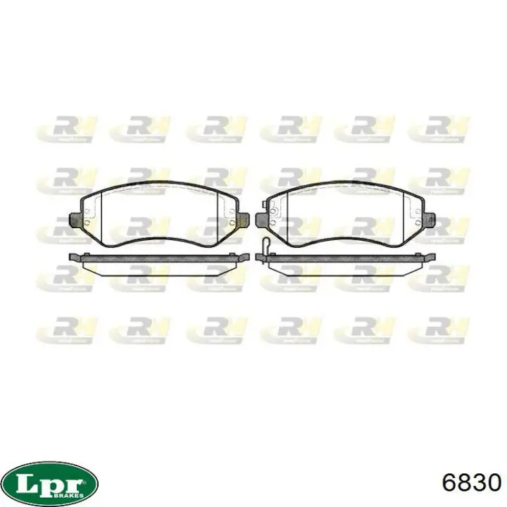 Compre 6830 LPR Sapatas do freio traseiras de tambor