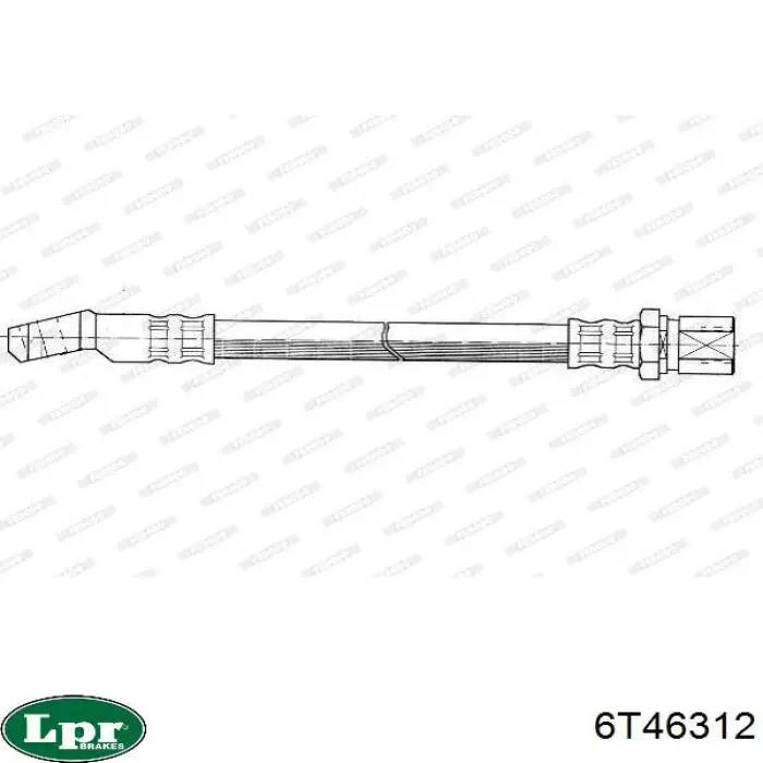 Compre 6T46312 LPR Mangueira do freio dianteira