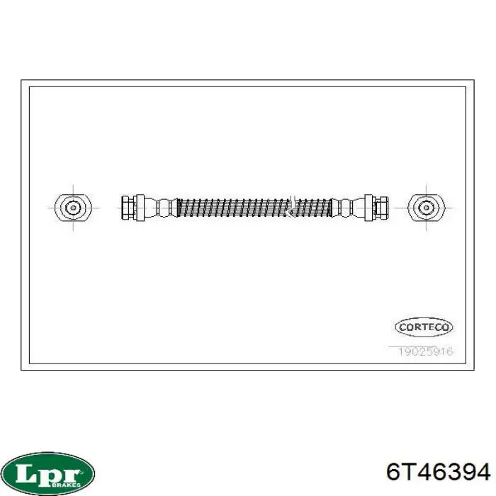 Compre 6T46394 LPR Mangueira do freio dianteira