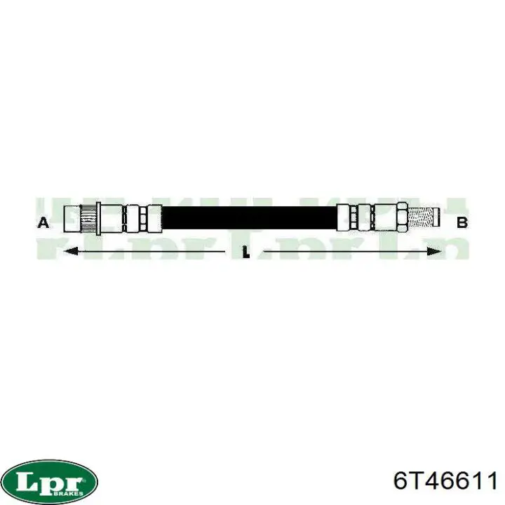 Mangueira do freio dianteira LPR 6T46611 preço, a partir de 8,69 USD