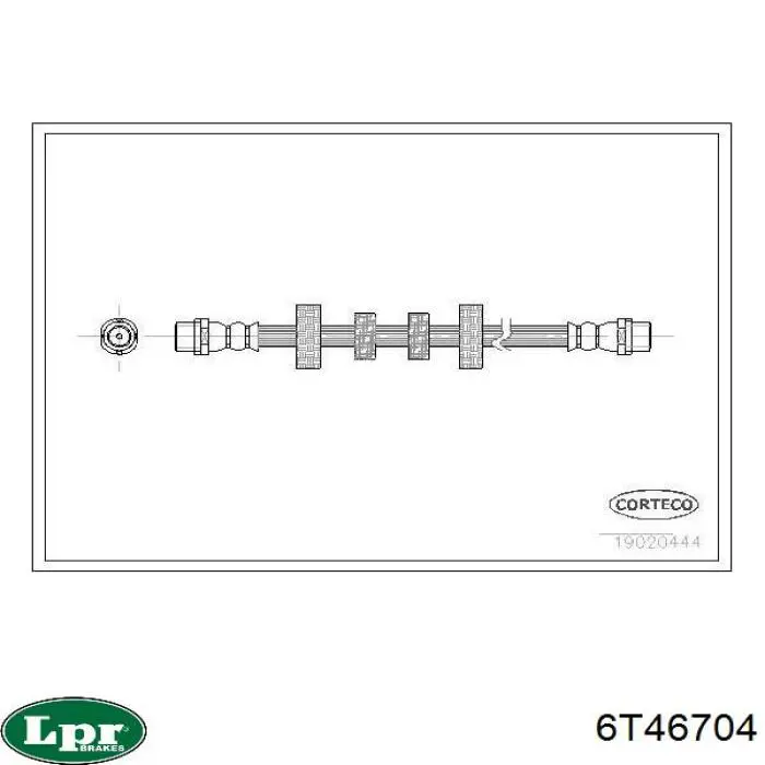 Compre 6T46704 LPR Mangueira do freio dianteira