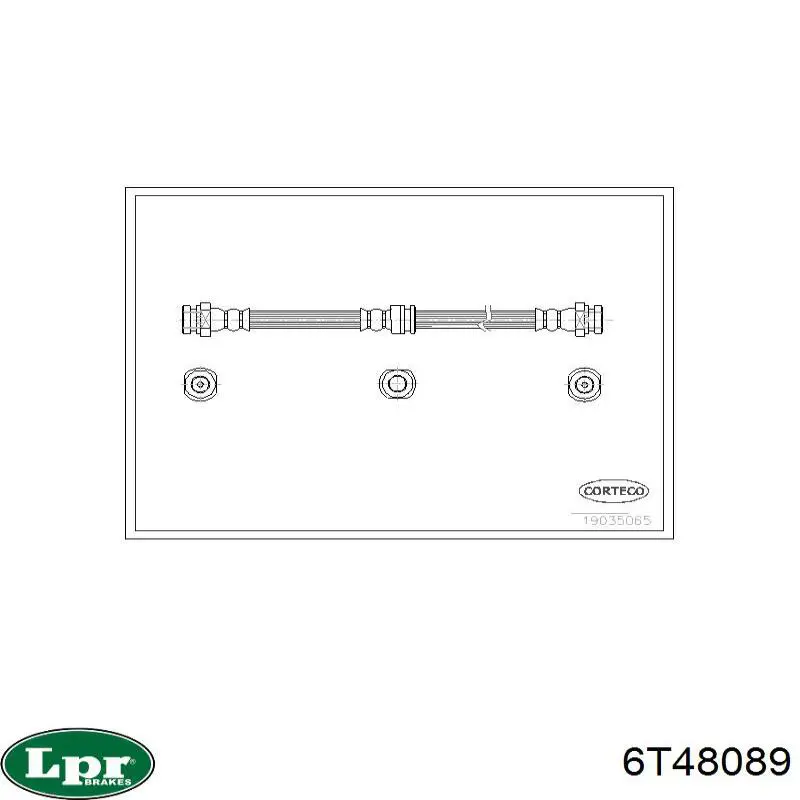 Mangueira do freio dianteira LPR 6T48089 preço, a partir de 15,74 USD