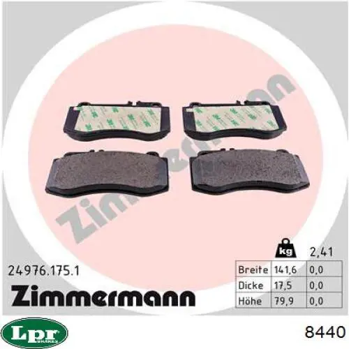 Sapatas do freio traseiras de tambor LPR 8440 preço, a partir de 39,60 USD