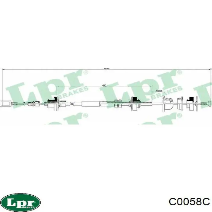C0058C LPR Cabo de embraiagem
