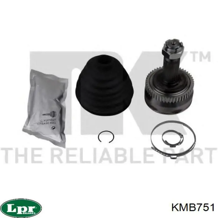 KMB751 LPR Junta homocinética externa dianteira