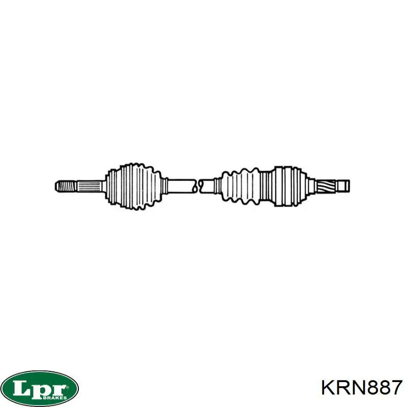 KRN887 LPR Junta homocinética externa dianteira