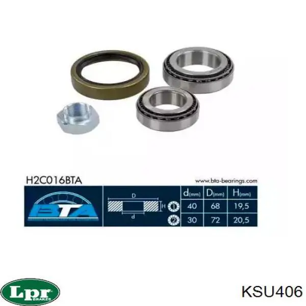 Junta homocinética externa dianteira LPR KSU406