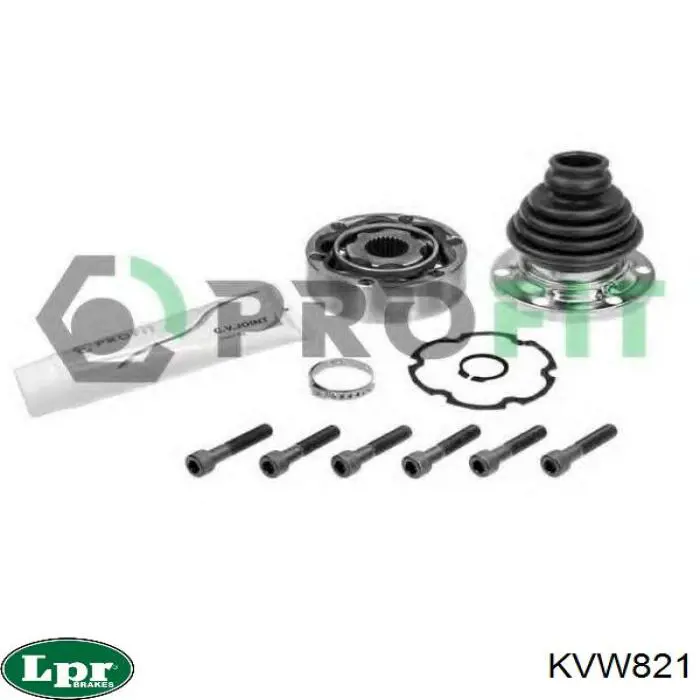 Junta homocinética interna dianteira LPR KVW821 preço, a partir de 42,71 USD