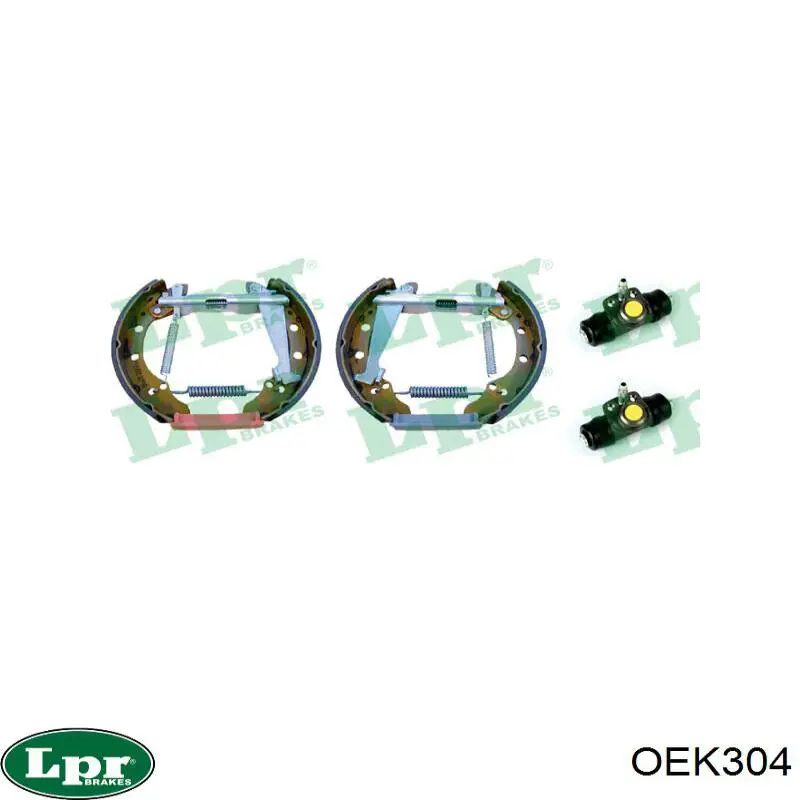 Sapatas do freio traseiras de tambor, montadas com cilindros, kit LPR OEK304 preço, a partir de 85,49 USD