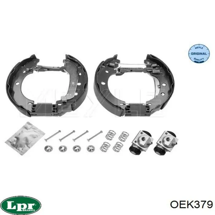 Sapatas do freio traseiras de tambor, montadas com cilindros, kit LPR OEK379 preço, a partir de 100,04 USD