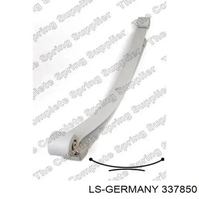 Suspensão de lâminas traseiro 337850 LS Germany