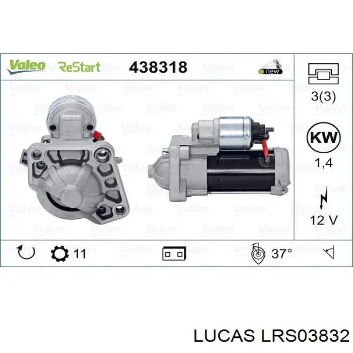 Motor de arranco 36010805 Volvo