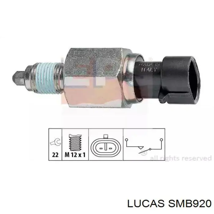 Sensor de ativação das luzes de marcha à ré para Jeep Cherokee II XJ