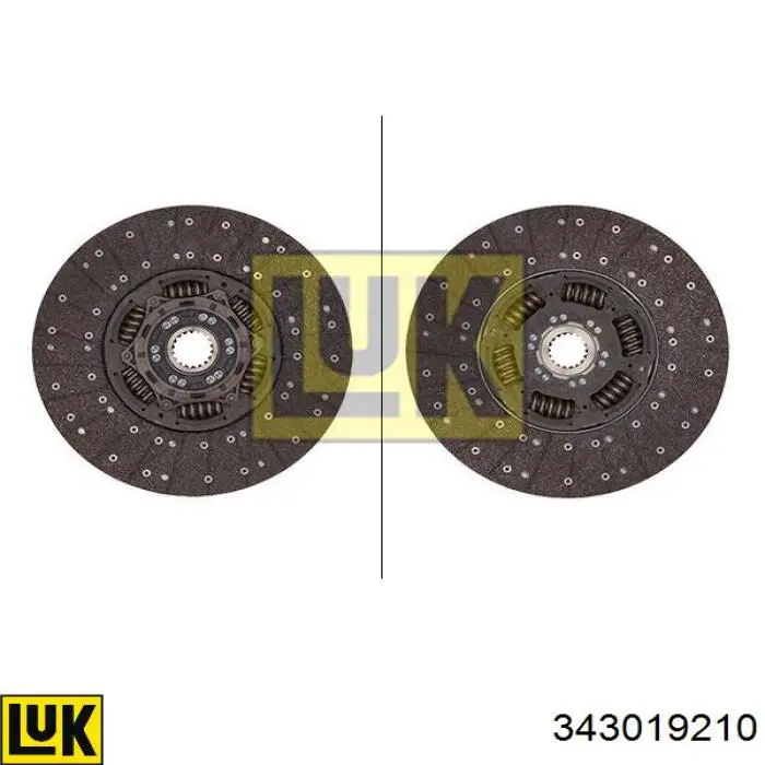 Disco de embraiagem LUK 343019210 preço, a partir de 296,49 USD