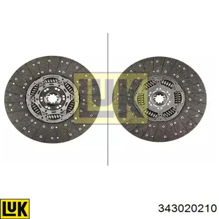 Disco de embraiagem LUK 343020210 preço, a partir de 265,58 USD