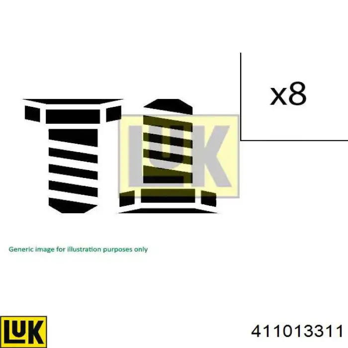 411013311 LUK Parafuso de fixação de volante