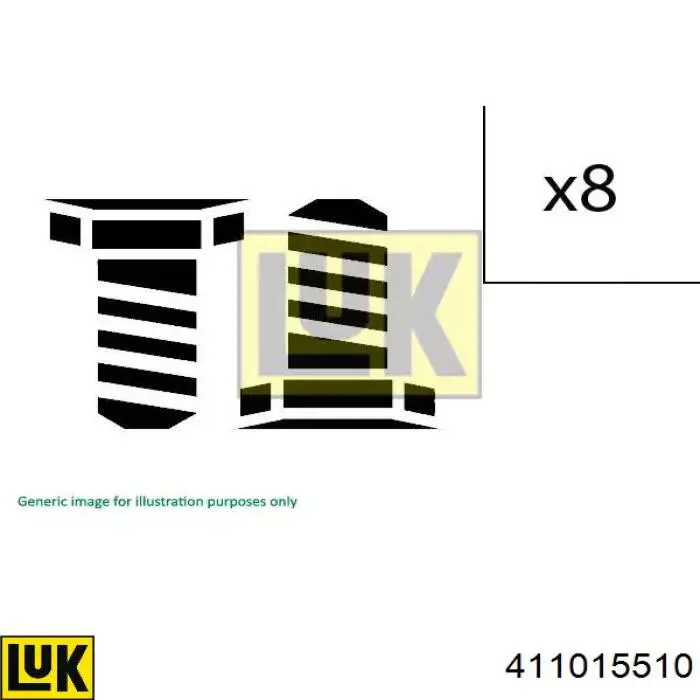 411015510 LUK Parafuso de fixação de volante