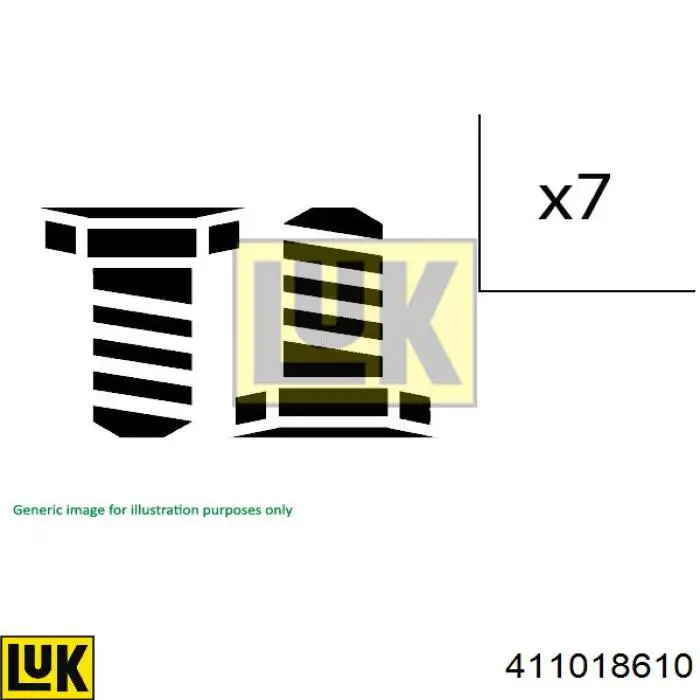411018610 LUK Parafuso de fixação de volante