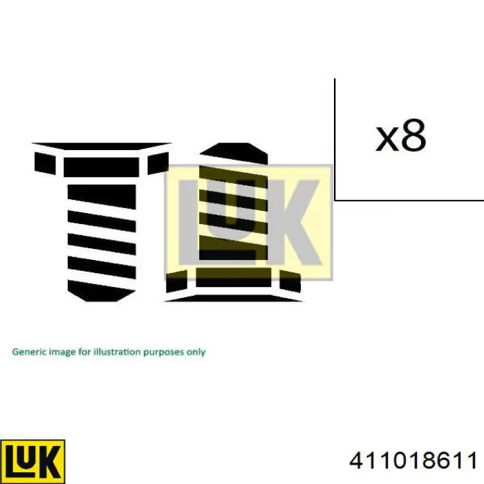 411018611 LUK Parafuso de fixação de volante