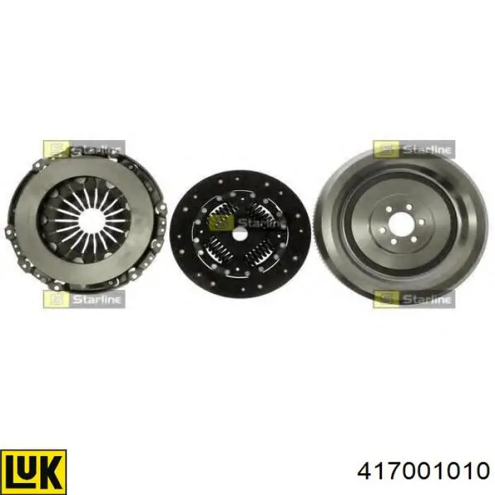 Kit de embraiagem (3 peças) 417001010 LUK