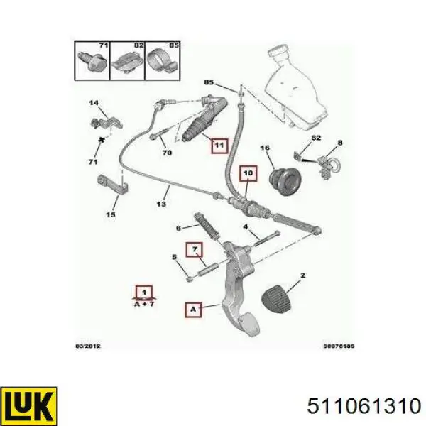Cilindro mestre de embraiagem Peugeot/Citroen 9676533880 preço, a partir de 191,55 USD