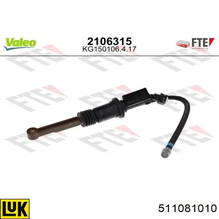 9828141580 Peugeot/Citroen Cilindro mestre de embraiagem