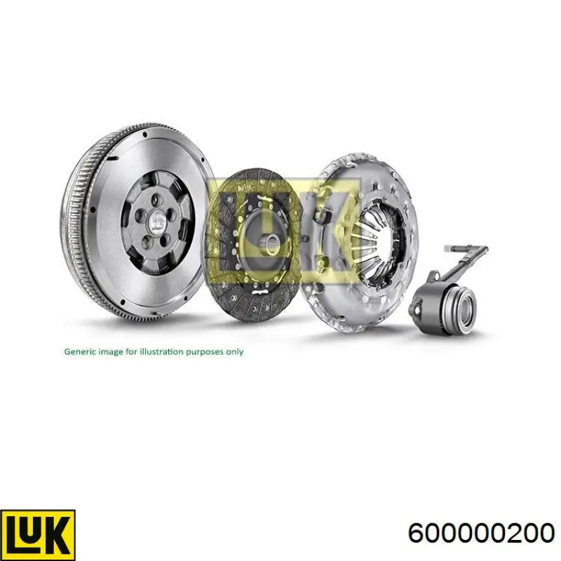 Compre 600000200 LUK Kit de embraiagem (3 peças)