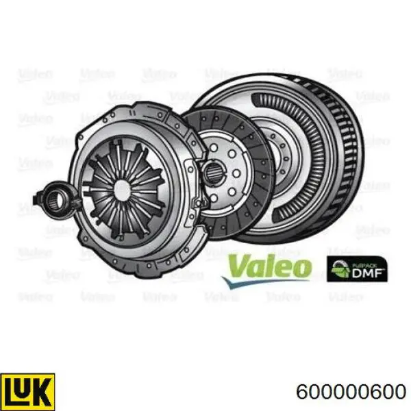 600000600 LUK Kit de embraiagem (3 peças)