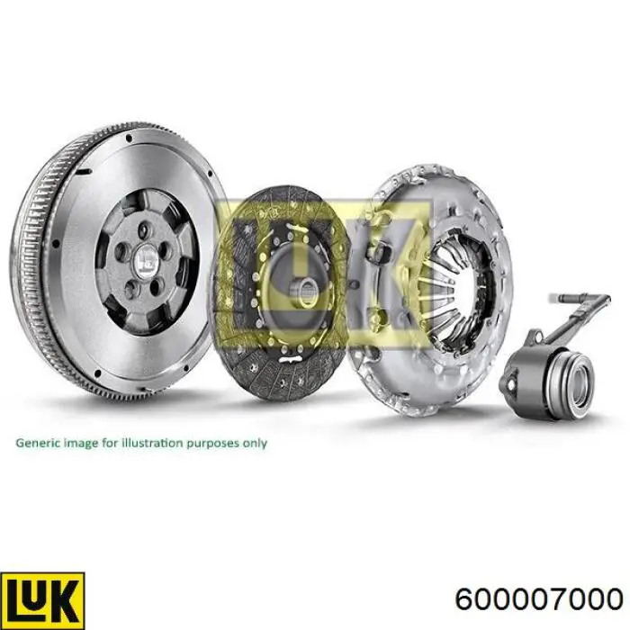 600007000 LUK Kit de embraiagem (3 peças)