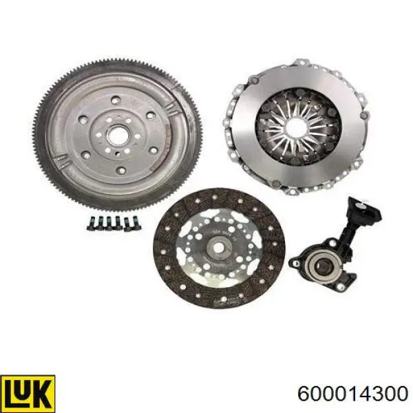 Compre 600014300 LUK Kit de embraiagem (3 peças)