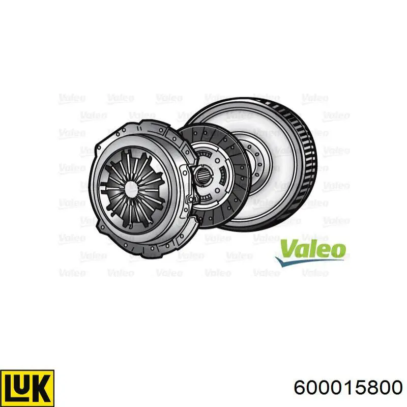 Compre 600015800 LUK Kit de embraiagem (3 peças)
